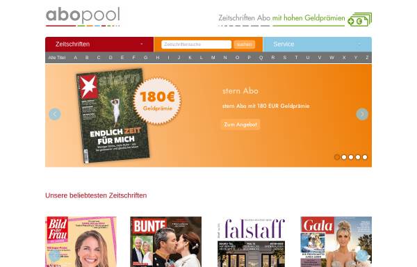 Vorschau von www.abopool.de, Abopool | ae abo GmbH & Co. KG