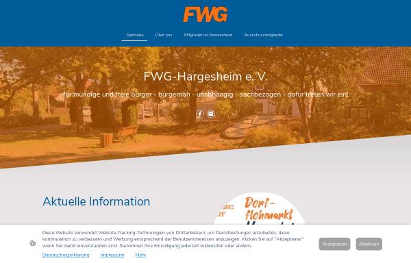Vorschau von fwg-hargesheim.de, Freie Wählergemeinschaft Hargesheim e.V.