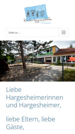 Vorschau der mobilen Webseite www.kita-hargesheim.de, Kindertagestätte Hargesheim