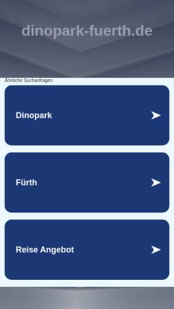 Vorschau der mobilen Webseite www.dinopark-fuerth.de, Dinopark-Fürth