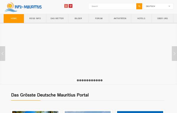 Vorschau von www.info-mauritius.com, Leben auf Mauritius [Stefan Mertes]