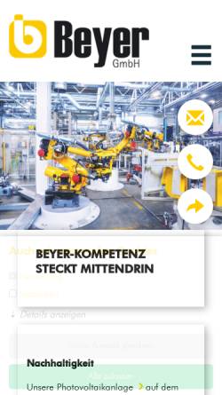 Vorschau der mobilen Webseite www.beyer-koeln.de, B. Beyer GmbH