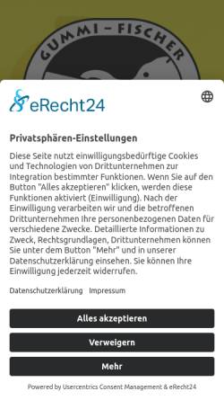 Vorschau der mobilen Webseite www.gummi-fischer.de, Gummi-Fischer GmbH & Co.KG