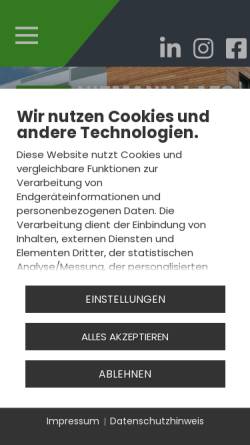 Vorschau der mobilen Webseite www.niemann-laes.de, Industriebedarf Niemann-Laes GmbH