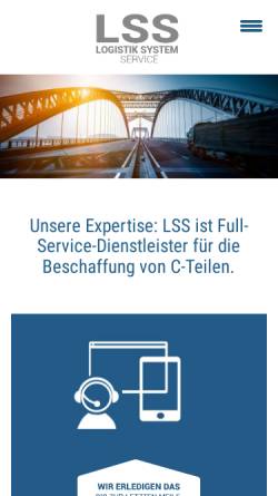 Vorschau der mobilen Webseite www.lss-gmbh.de, LSS Logistik Sytem Service GmbH