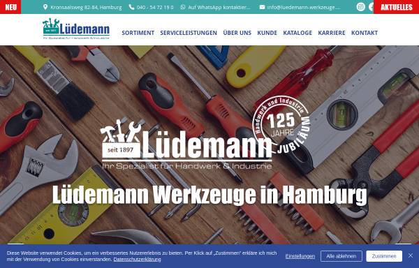Vorschau von www.luedemann-werkzeuge.de, Lüdemann GmbH