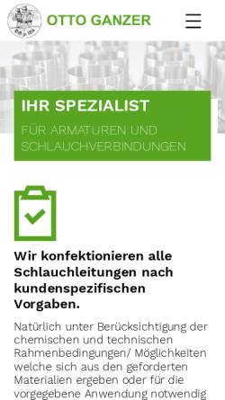 Vorschau der mobilen Webseite otto-ganzer.de, Otto Ganzer GmbH