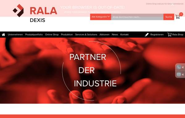 Vorschau von www.rala.de, Rala GmbH & Co.