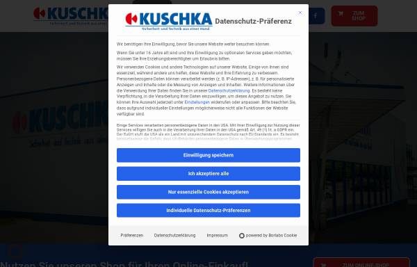 Vorschau von www.kuschka-bremen.de, Rudolf P. Kuschka - Technischer Grosshandel