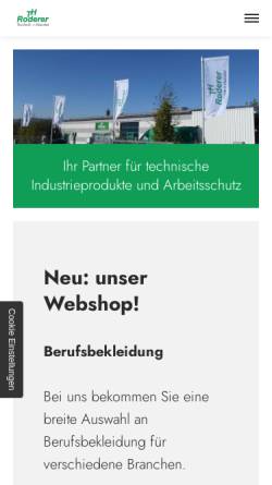 Vorschau der mobilen Webseite www.th-gmbh.de, T+H Technik und Handels GmbH