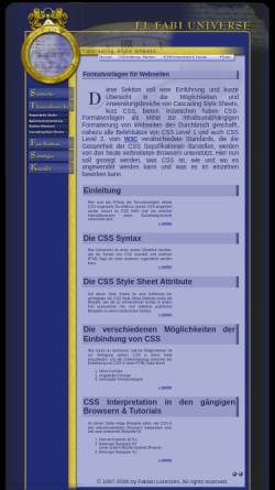 Vorschau der mobilen Webseite www.jaganaud.de, El Fabi Universe - CSS