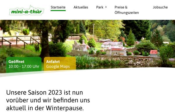 Vorschau von www.mini-a-thuer.de, Miniaturenpark mini-a-thür