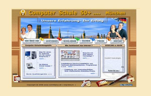 Vorschau von www.com50plus.de, Louis Ulitzka Computer Schule 50 plus
