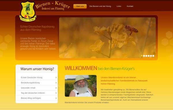 Vorschau von www.bienen-krueger.de, Bienen Krüger