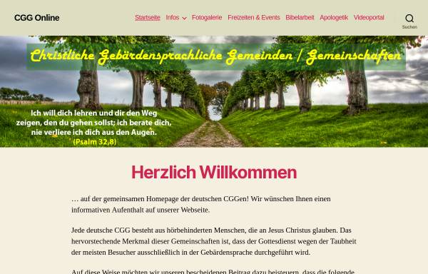 Vorschau von www.cgg-online.de, Christliche Gehörlosen-Gemeinden und -Gemeinschaften