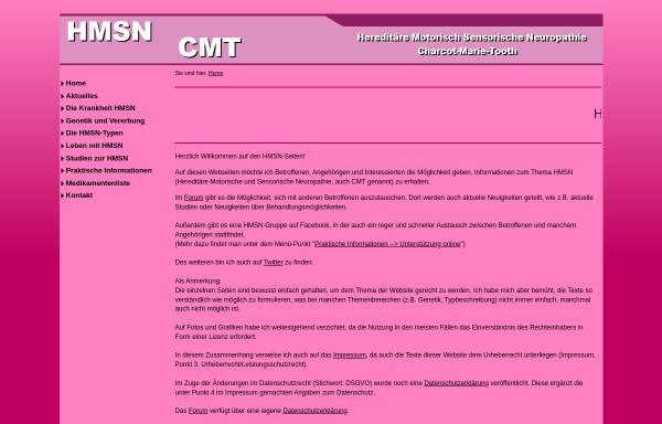 Vorschau von www.hmsn.de, HMSN-Aufklärung