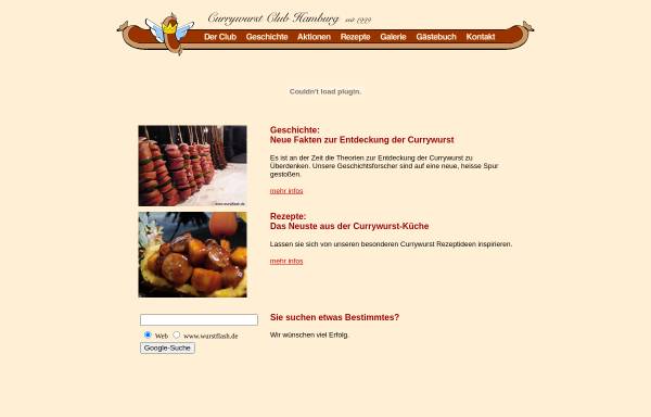 Vorschau von www.wurstflash.de, Currywurst Club Hamburg