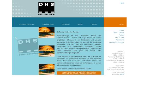Vorschau von www.dhs-filmservice.de, DHS-Filmservice