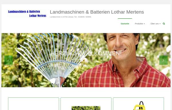 Vorschau von mertens-gartentechnik.de, Landmaschinen und Batterien Lothar Mertens