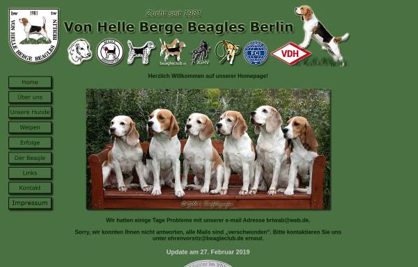 Vorschau von www.beagle-berlin.de, Von Helle Berge
