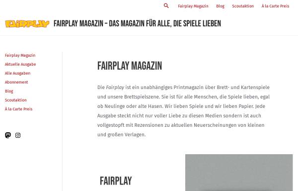 Vorschau von fairplay-online.blogspot.de, Fairplay