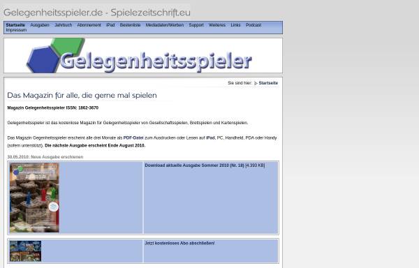 Vorschau von www.gelegenheitsspieler.de, Gelegenheitsspieler
