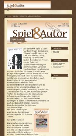 Vorschau der mobilen Webseite www.spiel-und-autor.de, Spiel & Autor