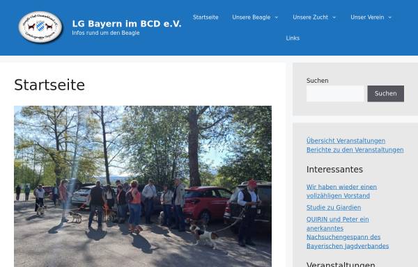 Vorschau von www.lgbayern.info, LG Bayern im BCD e.V.