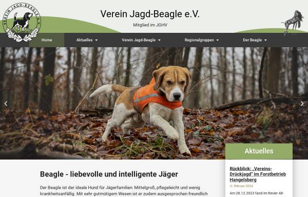 Vorschau von www.jagd-beagle.de, Verein Jagd-Beagle