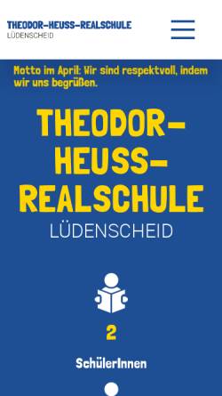 Vorschau der mobilen Webseite www.thr-lued.de, Theodor-Heus-Realschule