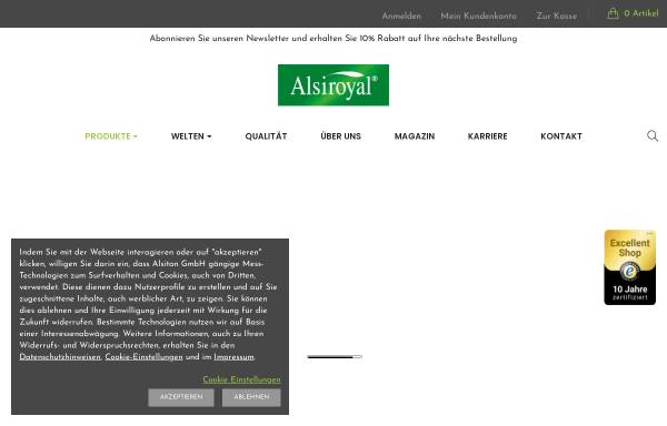 Vorschau von alsiroyal.de, Alsitan GmbH & Co. KG