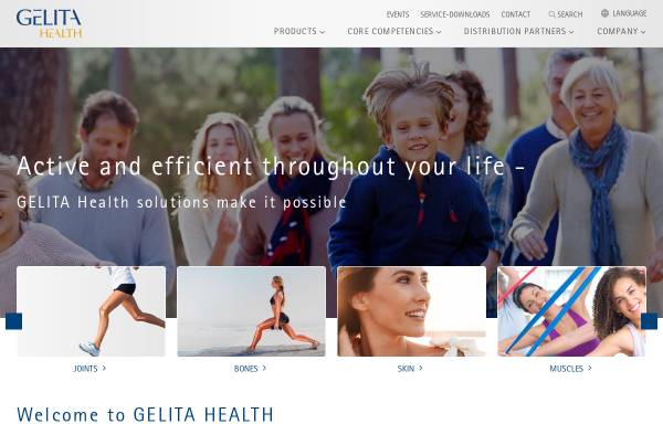 Vorschau von www.gelitahealth.com, GELITA Health Products GmbH