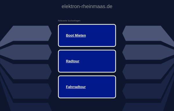 Vorschau von www.elektron-rheinmaas.de, Elektron Werksvertretung Rhein-Maas, Inh. Dietmar Montag
