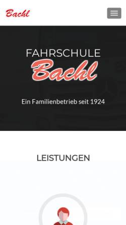 Vorschau der mobilen Webseite fahrschule-bachl.de, Fahrschule Bachl