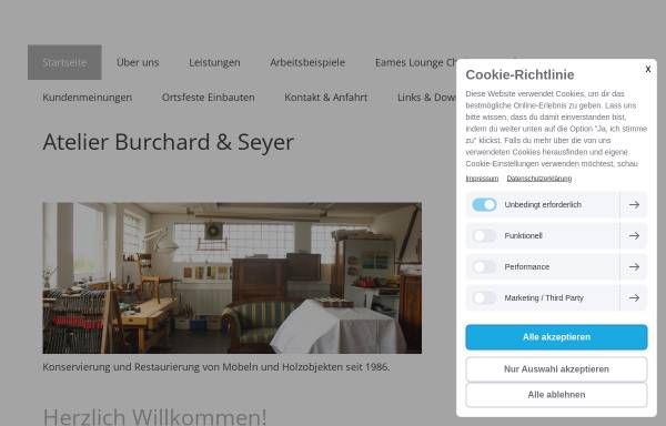 Vorschau von www.restauratorhamburg.de, Atelier Burchard und Seyer