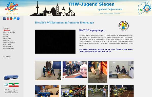 Vorschau von www.thw-jugend-siegen.de, THW-Jugend Siegen