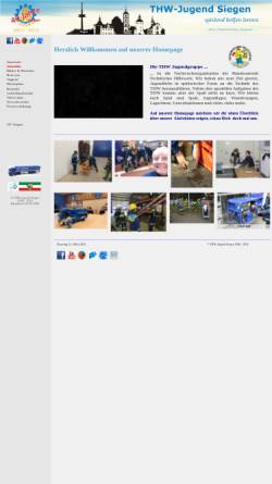 Vorschau der mobilen Webseite www.thw-jugend-siegen.de, THW-Jugend Siegen