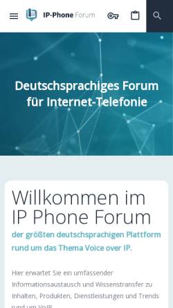 Vorschau der mobilen Webseite www.ip-phone-forum.de, IP-Phone-Forum