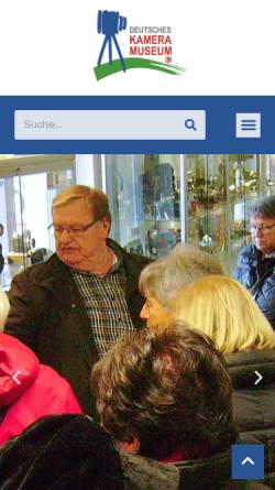 Vorschau der mobilen Webseite www.kameramuseum.de, Virtuelles Kameramuseum