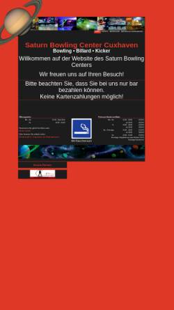 Vorschau der mobilen Webseite www.bowling-cux.de, Saturn Bowling Center GmbH
