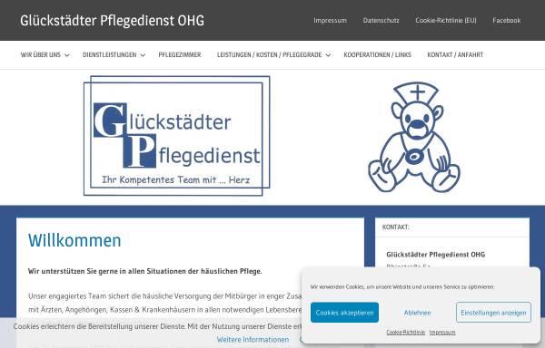 Vorschau von www.glueckstaedter-pflegedienst.de, Glückstädter Pflegedienst OHG
