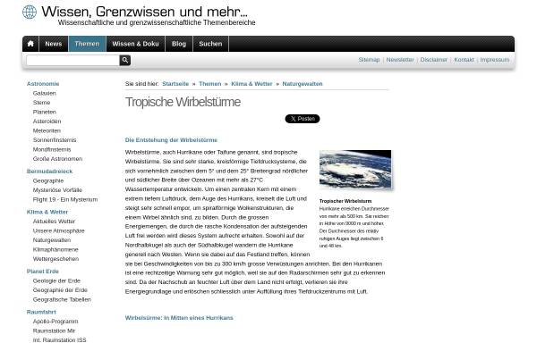 Vorschau von www.hpo-online.de, Tropische Wirbelstürme