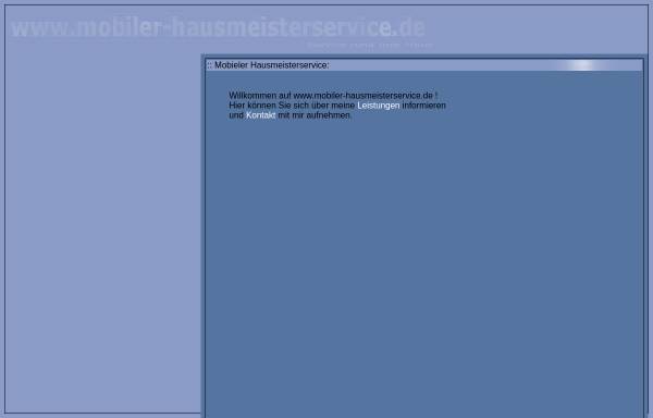 Vorschau von www.mobiler-hausmeisterservice.de, Hausmeisterservice - Dieter Brandt