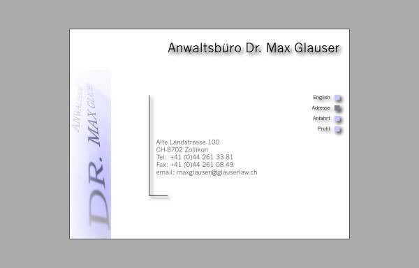 Anwaltsbüro Dr. Max Glauser, Zürich