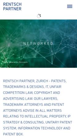 Vorschau der mobilen Webseite www.rentschpartner.ch, Rentsch & Partner