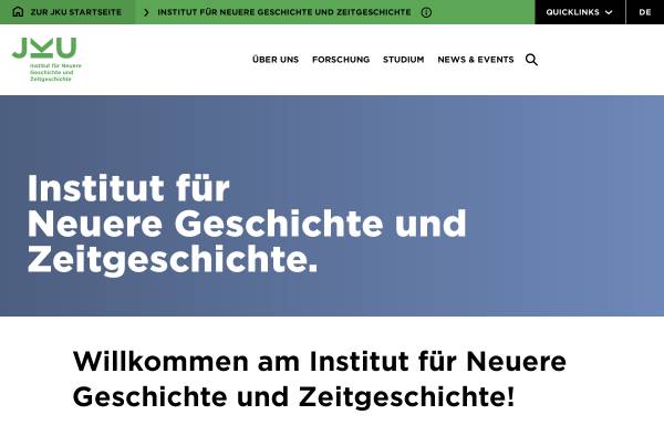 Vorschau von www.ifz.jku.at, Universität Linz/Institut für Zeitgeschichte