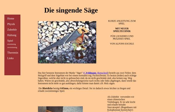 Vorschau von www.datacomm.ch, Singende Säge