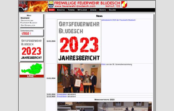 Vorschau von www.feuerwehr-bludesch.com, Freiwillige Feuerwehr Bludesch