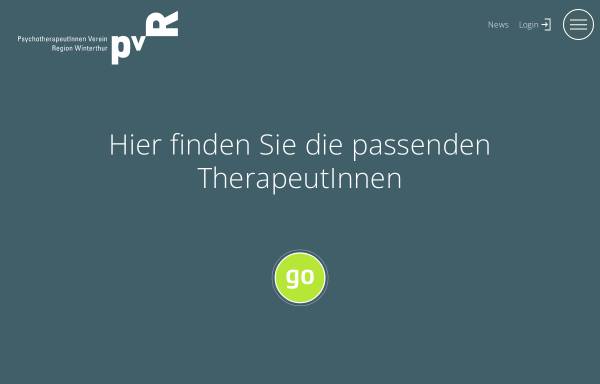 Vorschau von www.psychotherapiewinterthur.ch, PsychotherapeutInnen Verein Region Winterthur (PVR)