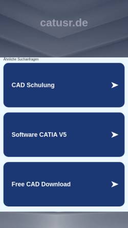 Vorschau der mobilen Webseite www.catusr.de, Catia User Forum